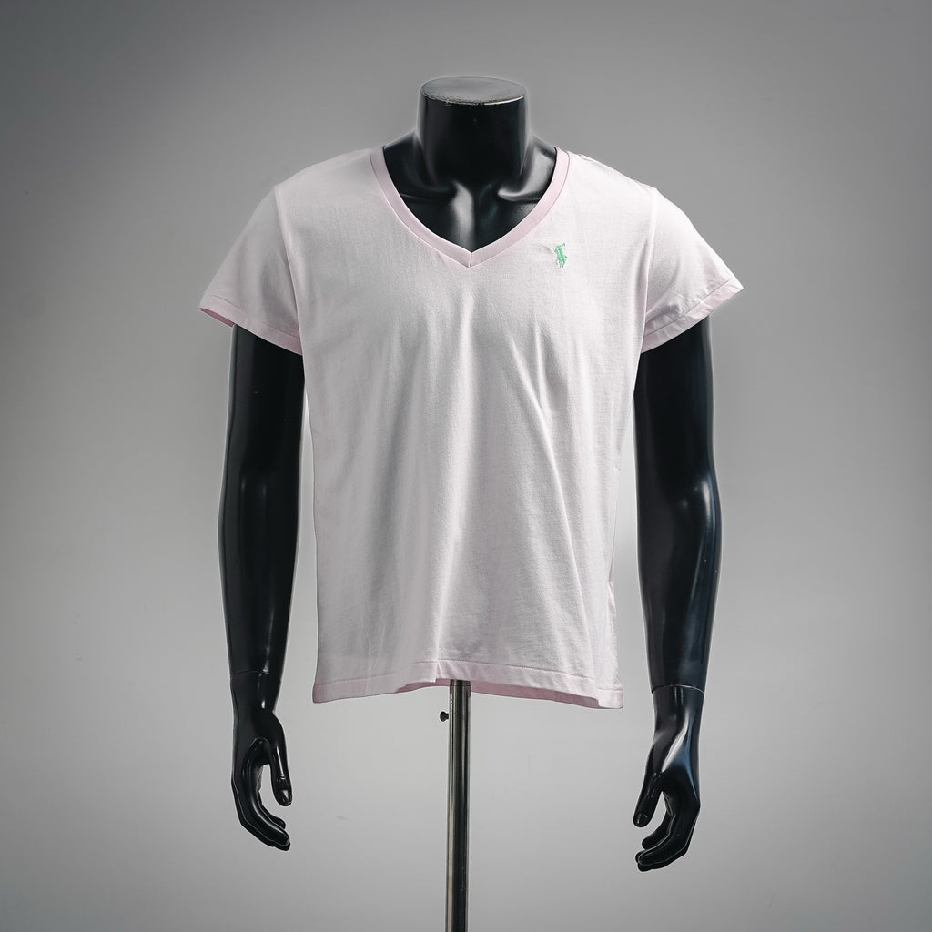 Polo Ralph Lauren V-neck Top Blue/Pink/White