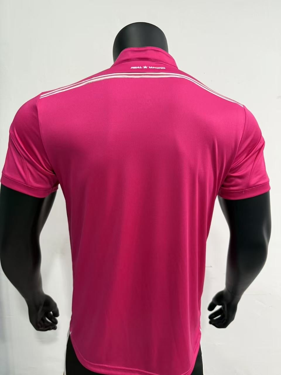 Real Madrid Pink Button Up Player Jersey