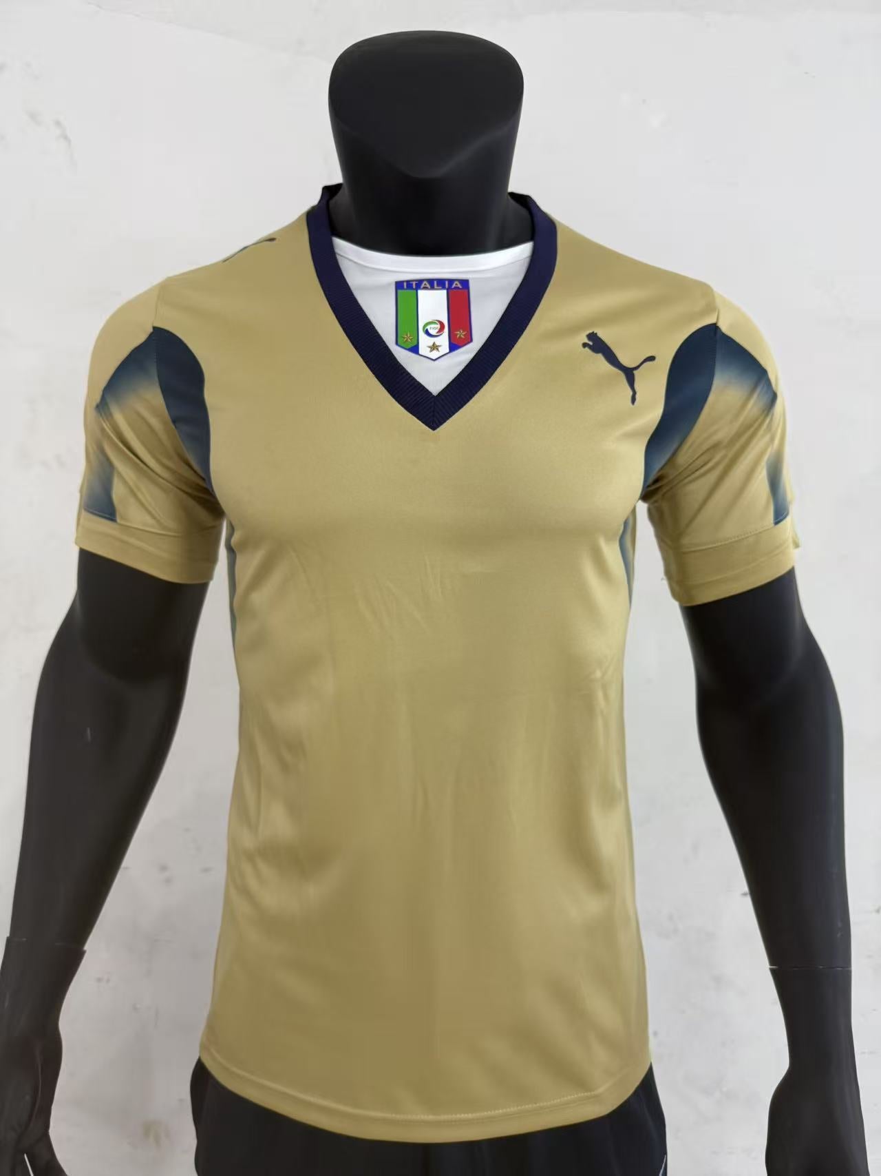Italy 2006 Gold Goalkeeper Player Jersey