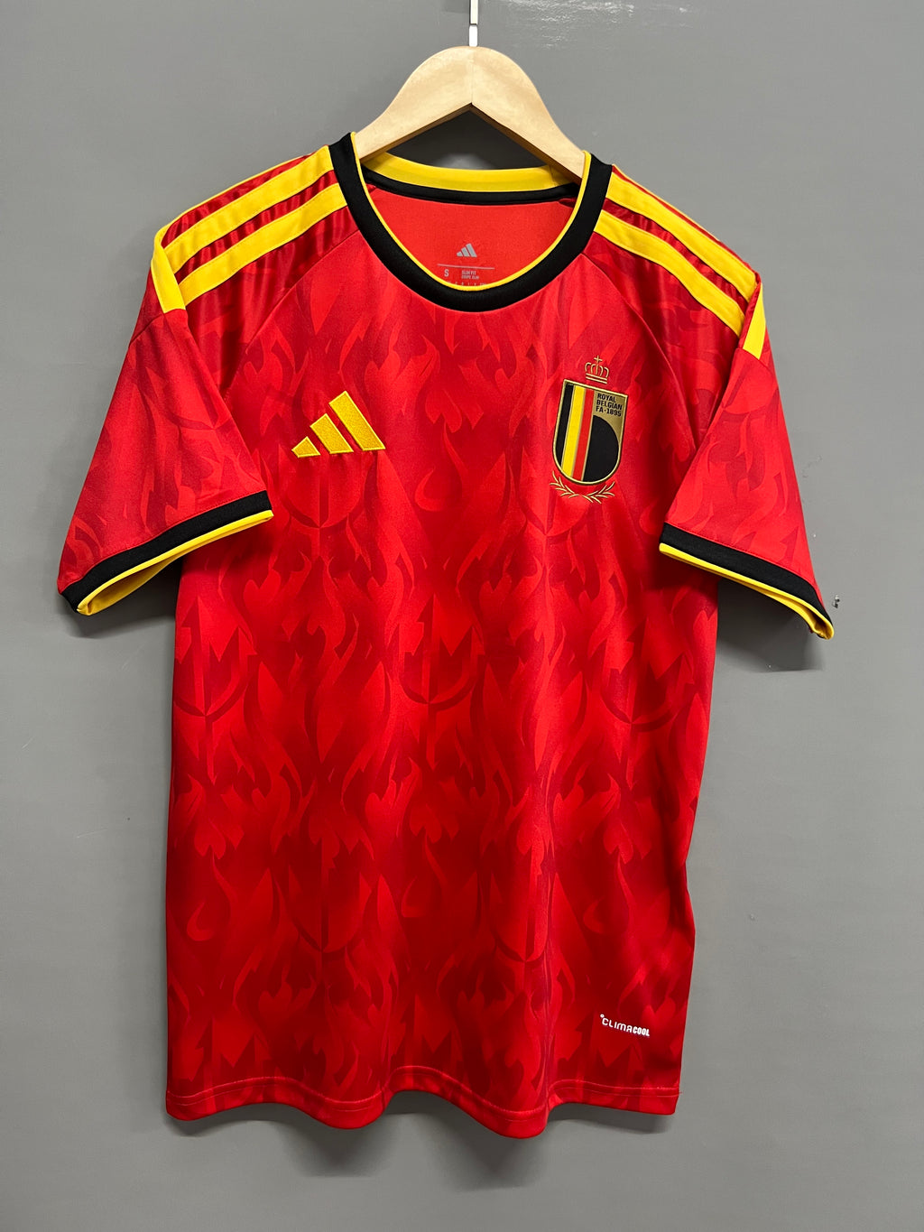 Belgium Home Football Shirt Red Short Sleeve Adults Jersey