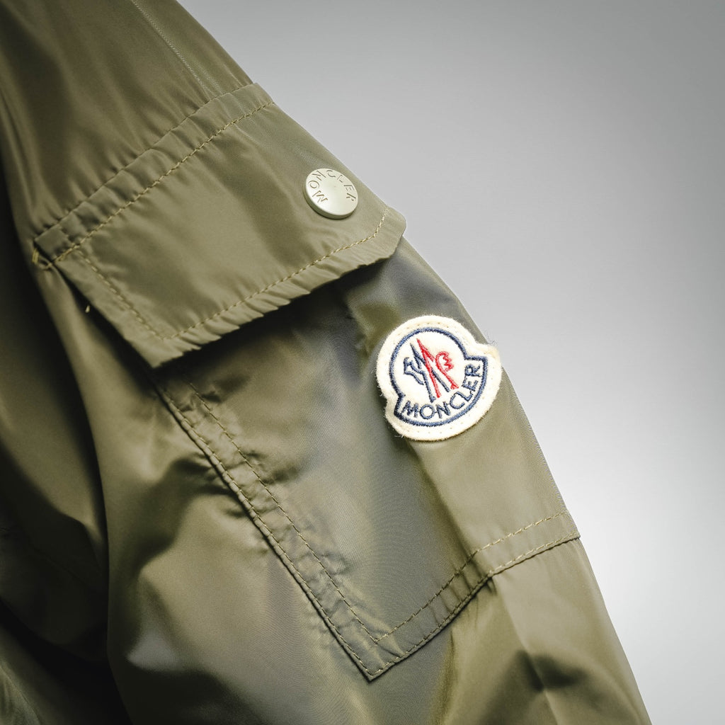 Moncler Light Luxury Casual Hooded Thin Jacket Black/Green
