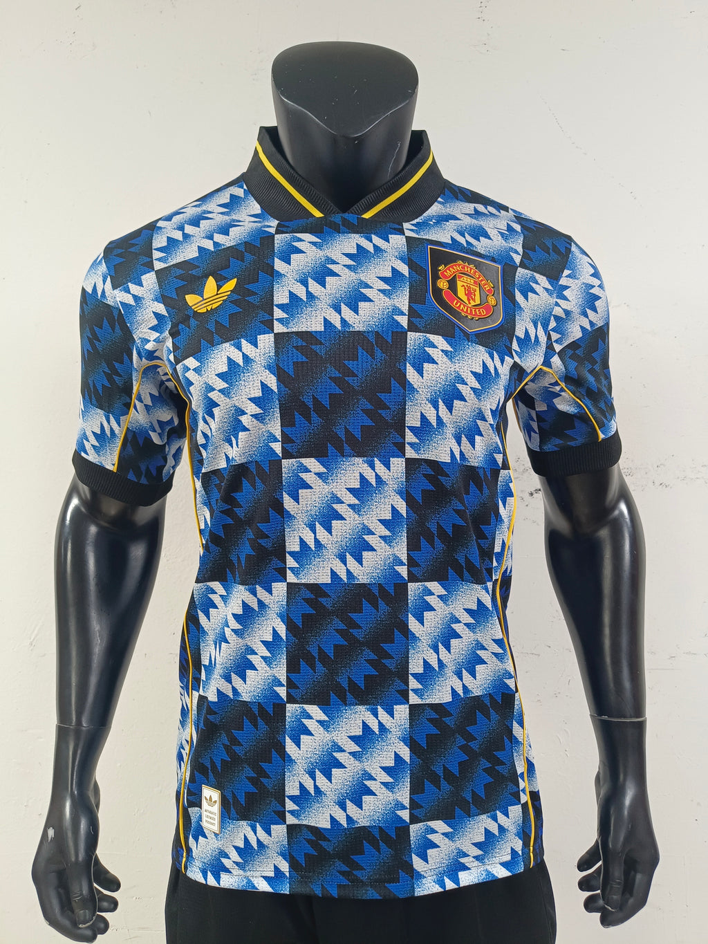 Manchester United Blue Adidas Original Retro Football Player Jersey