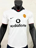 Manchester United White Vodafone Retro Player Jersey