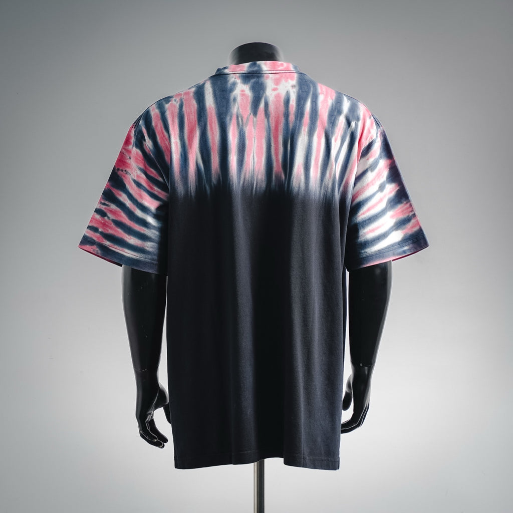 Balenciaga BLCG Hawaiian Tie-Dye Palm Tree Short Sleeve T-Shirt