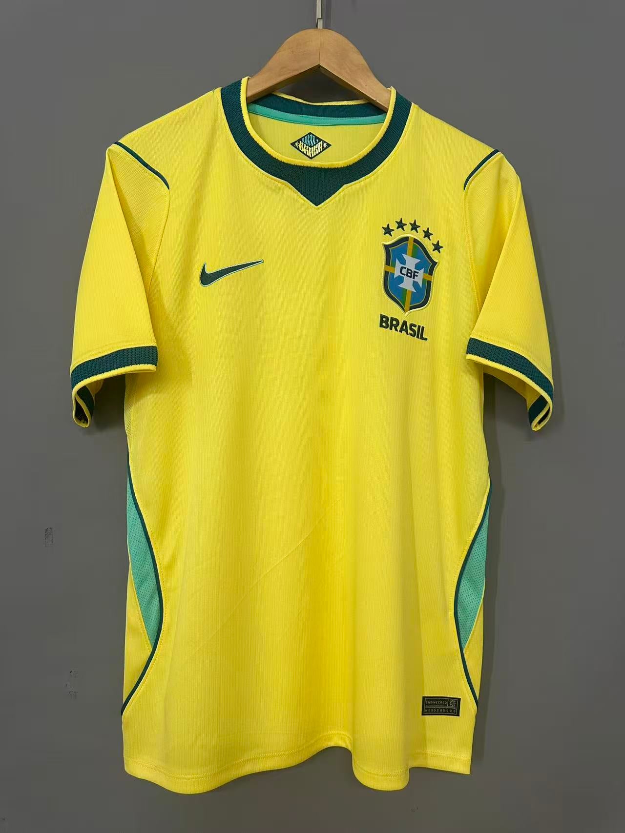 Brazil Home Football Shirt Short Sleeve Jersey 2026