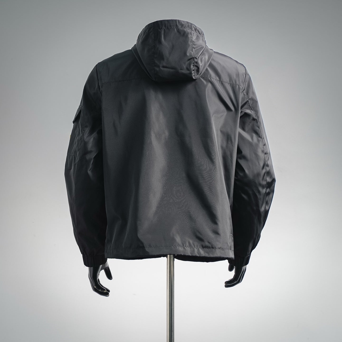 Moncler Light Luxury Casual Hooded Thin Jacket Black/Green