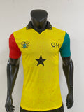 Ghana Yellow Black Star Player Retro Jersey