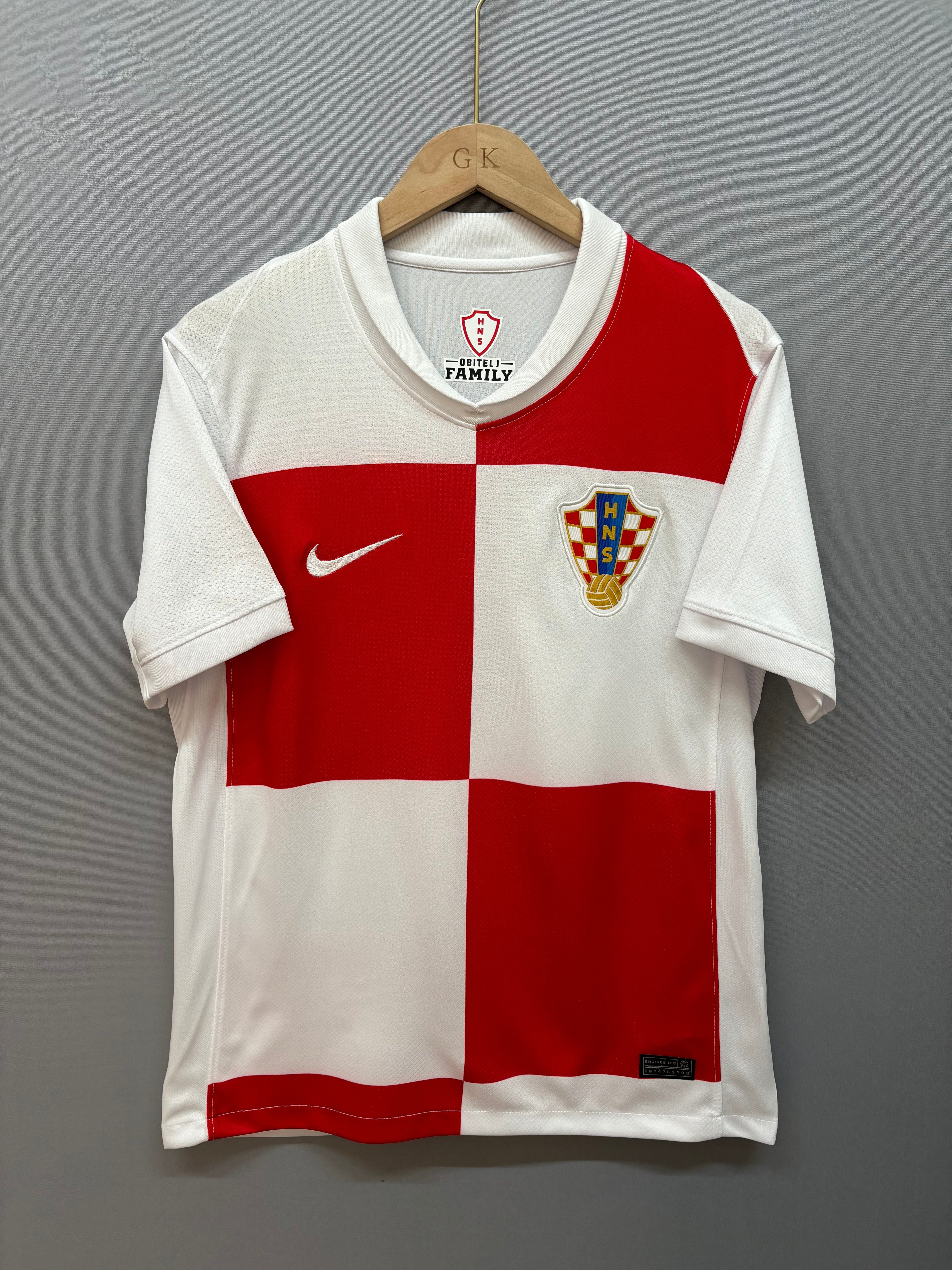 Croatia Home Football Shirt Short Sleeve Adults Jersey