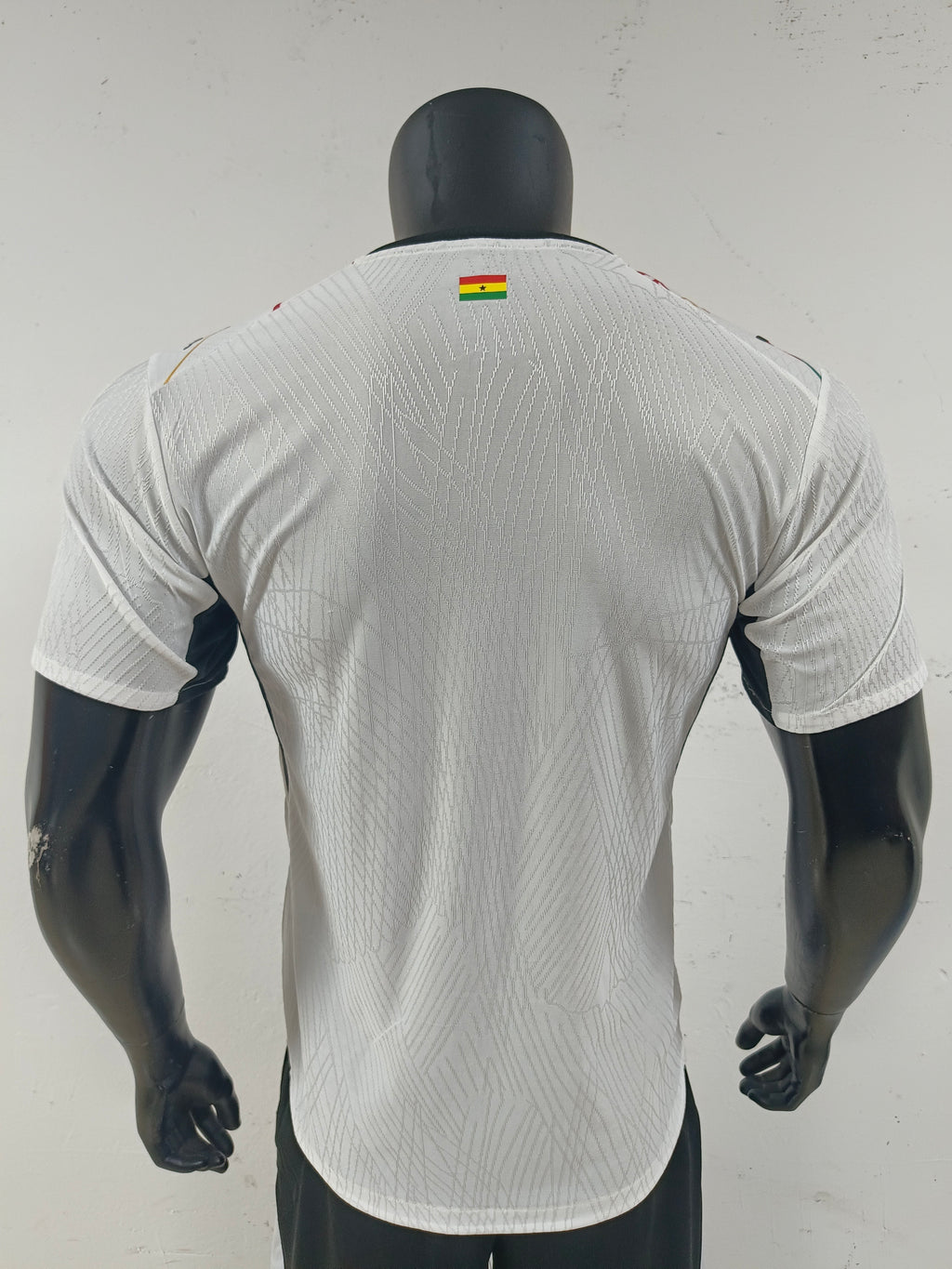 Ghana Home Football Shirt White Black star Short Sleeve Adults Jersey