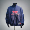 Balenciaga Bold Logo Chest Print Jacket Blue/Black