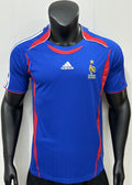 France Blue and Red Adidas Retro Player Jersey