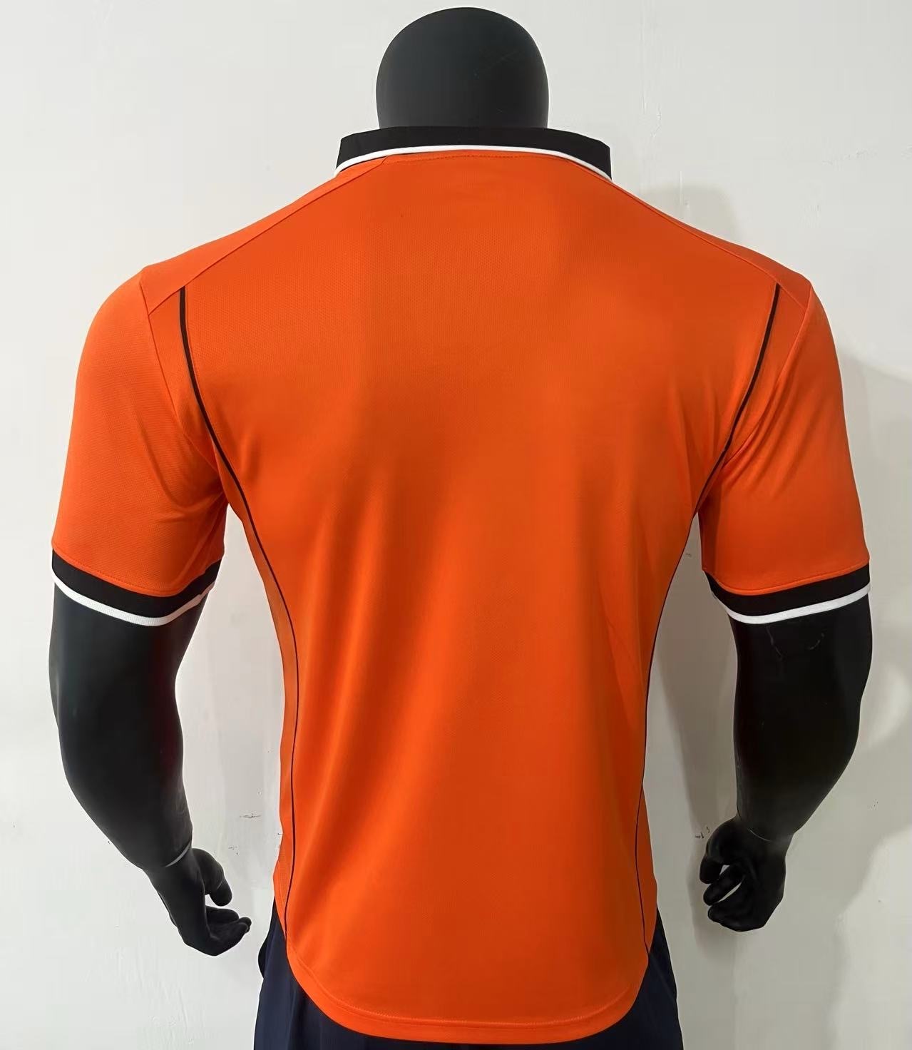 Netherland Orange Collar Player Retro Jersey