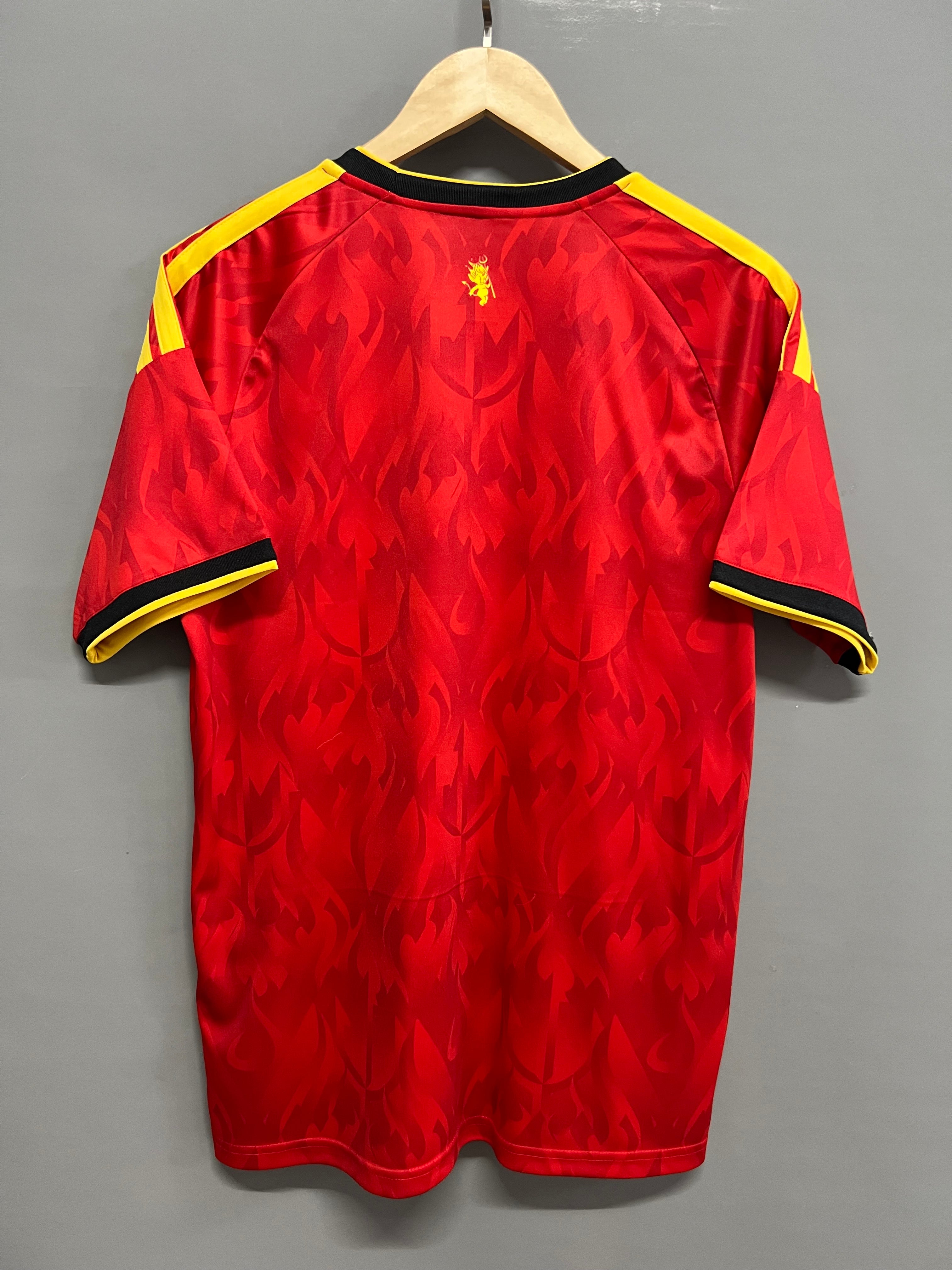 Belgium Home Football Shirt Red Short Sleeve Adults Jersey