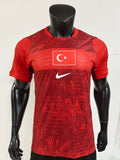 Turkey Home Football Shirt Red Short Sleeve Adults Jersey