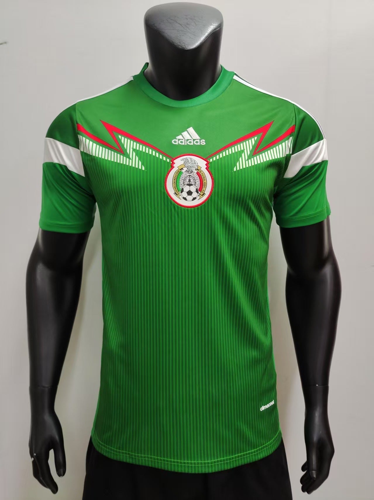 Mexico Adidas Green Retro Player Jersey