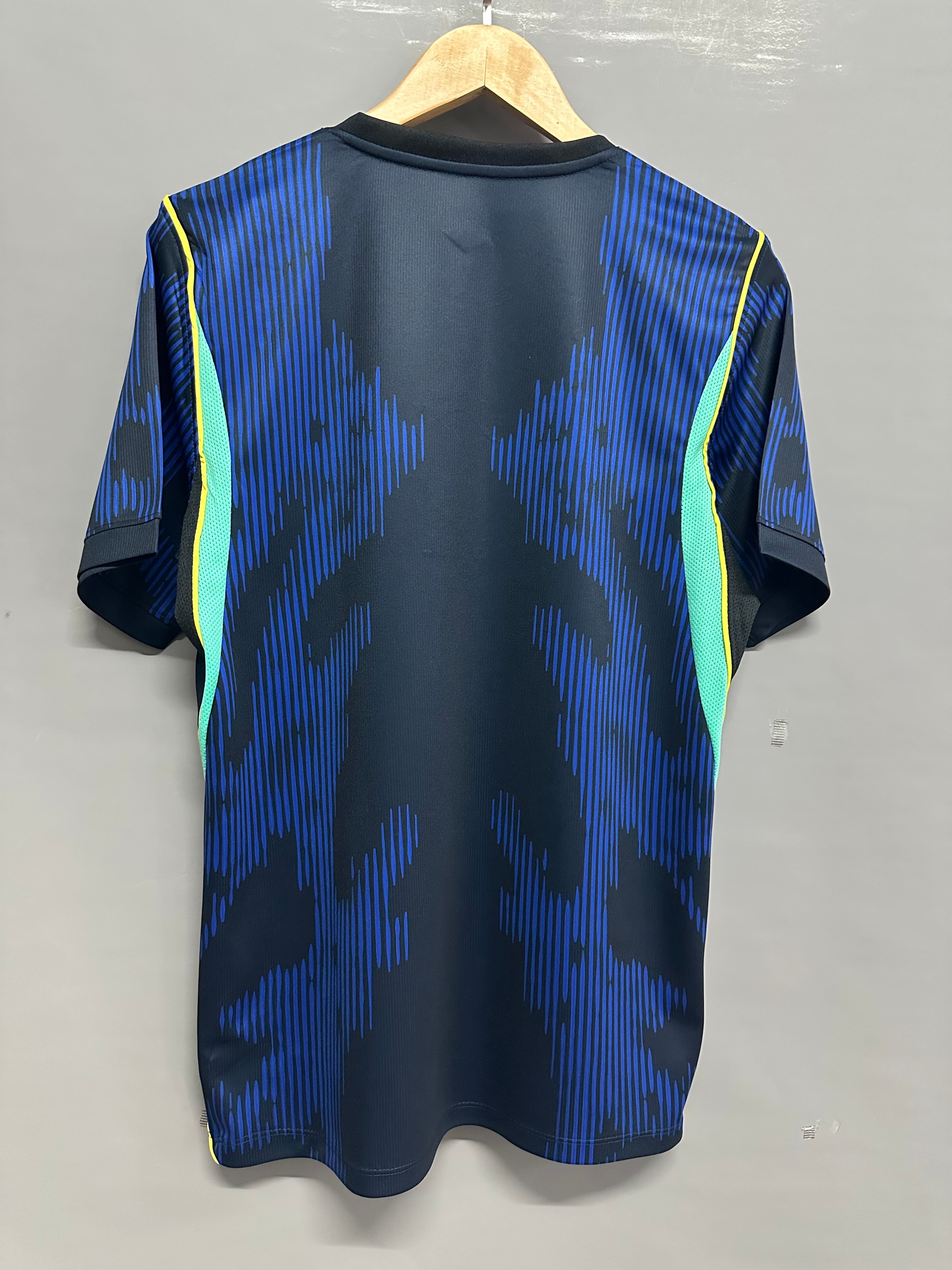 Brazil Away Football Shirt Blue Short Sleeve Adults Jersey