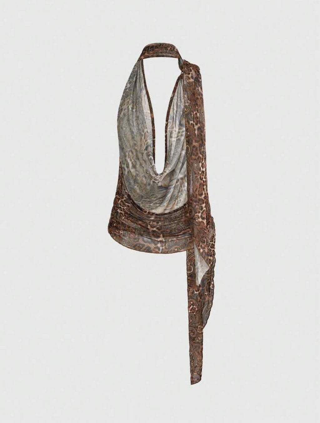 Cheetah Print Pastal Top