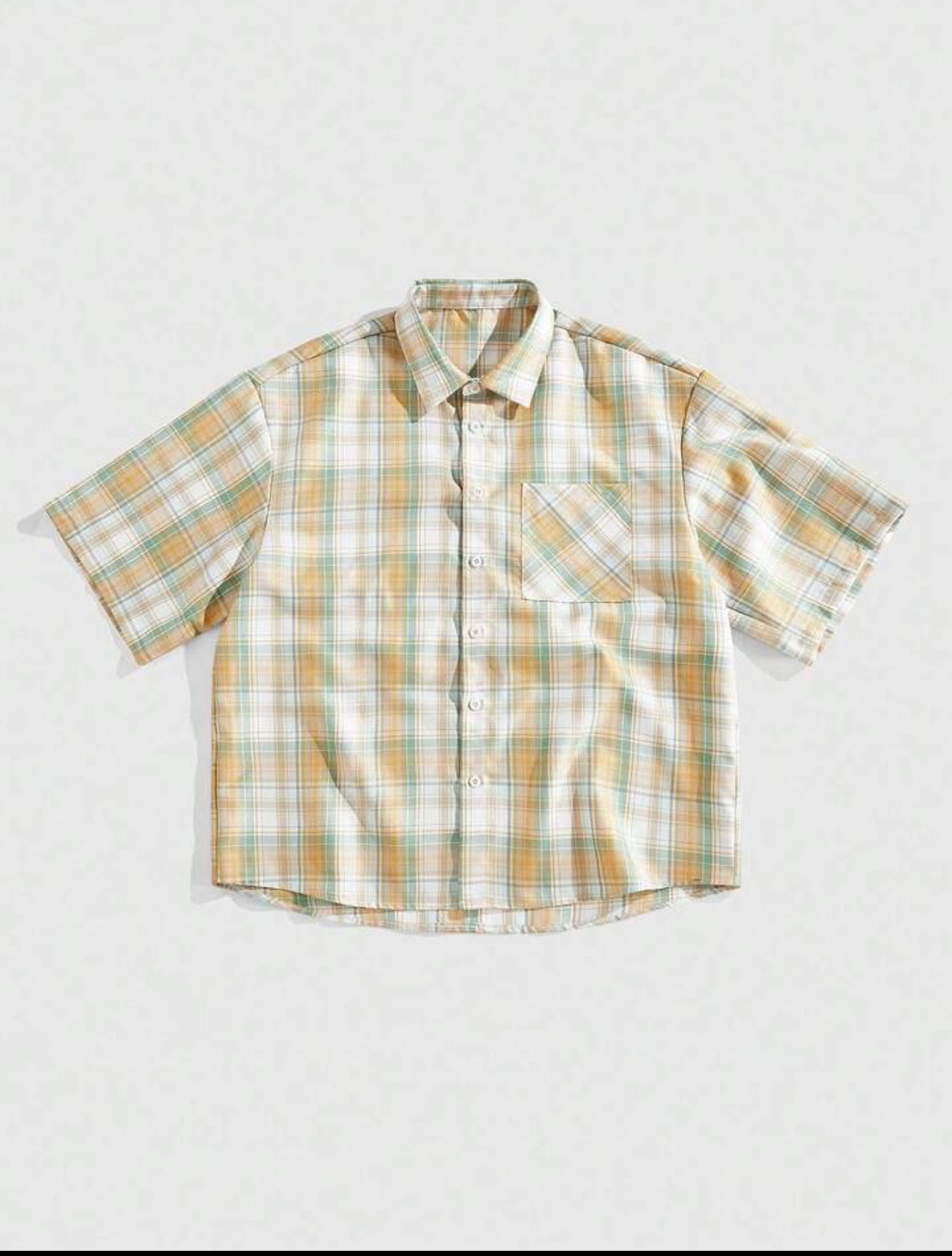 Checkered Short Sleeve Casual Shirt
