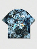 Tie-Dye Short Sleeve Round Neck