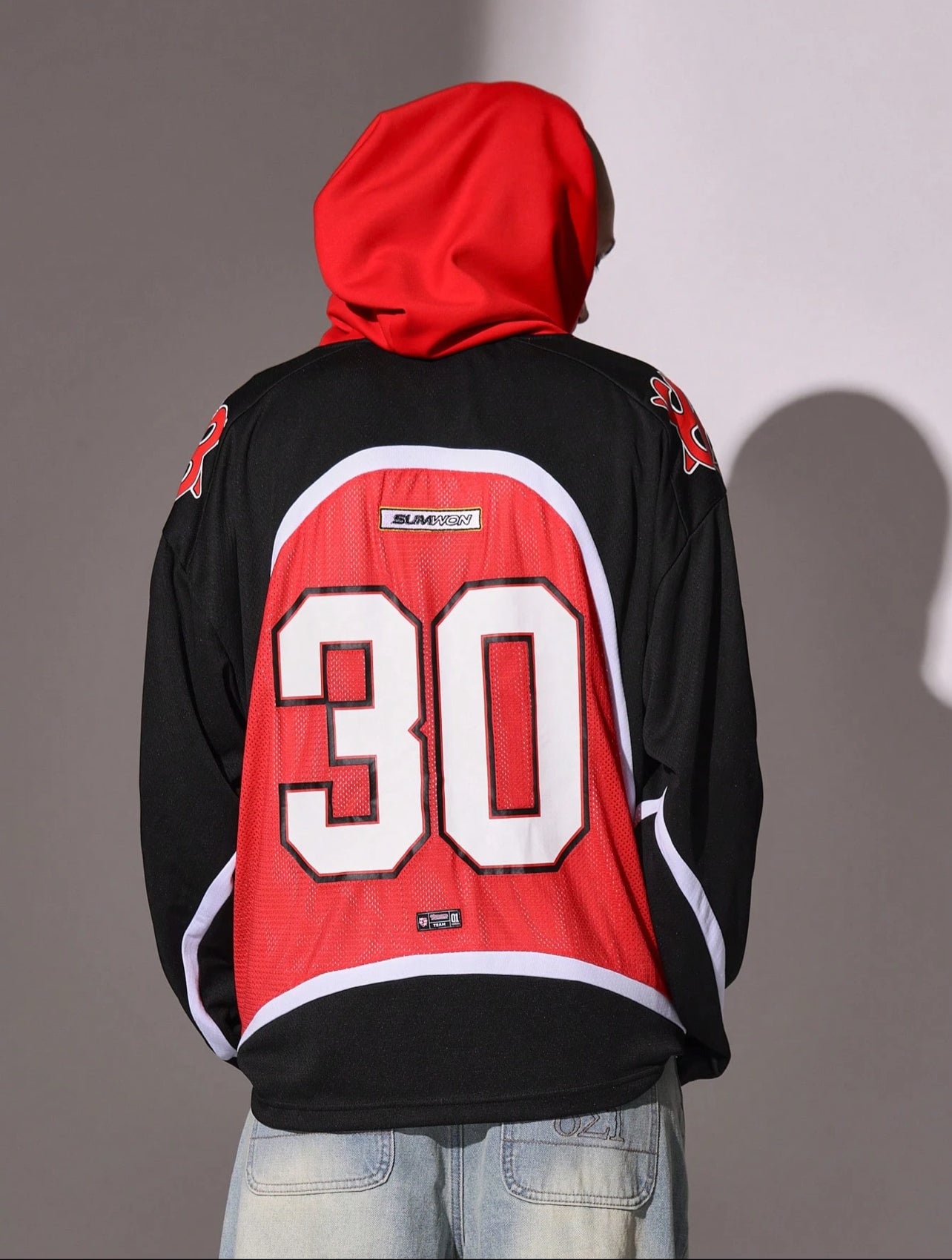 Mesh S Print Streetwear Hoody