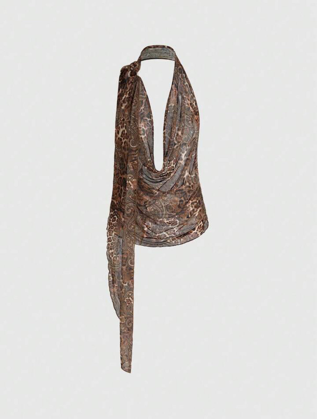 Cheetah Print Pastal Top