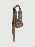 Cheetah Print Pastal Top