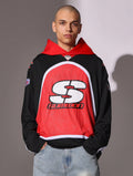 Mesh S Print Streetwear Hoody