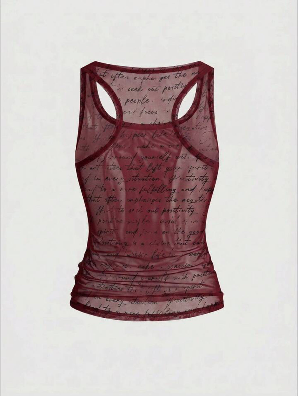 Y2K Angel Mesh Tank Top