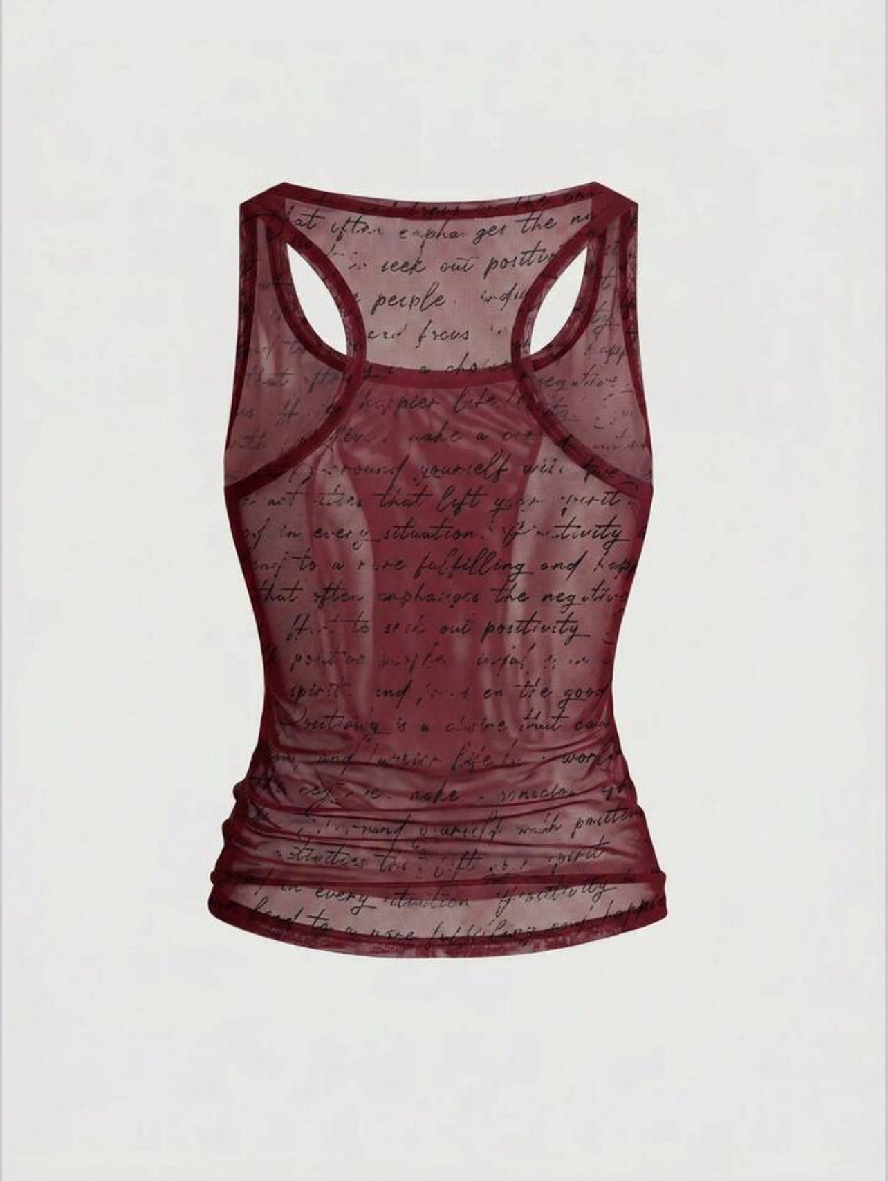 Y2K Angel Mesh Tank Top