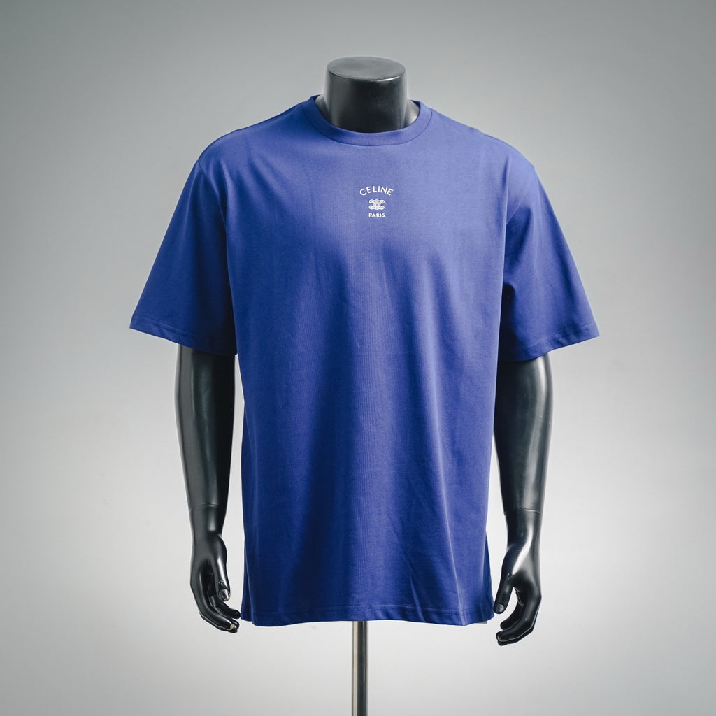 Simple Celine T-shirt White/Grey/Blue