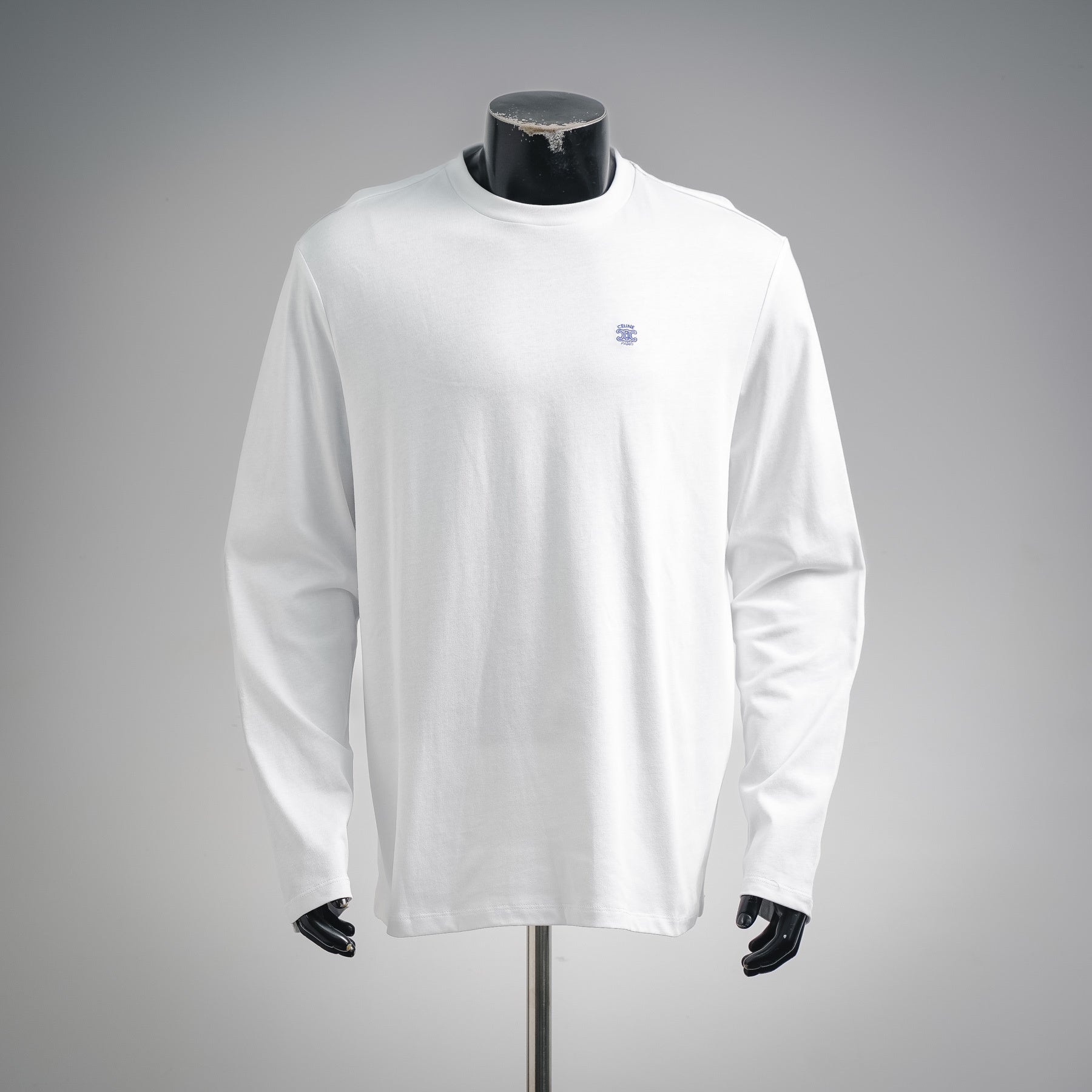 Celine Long Sleeve Relaxed Top Black/White