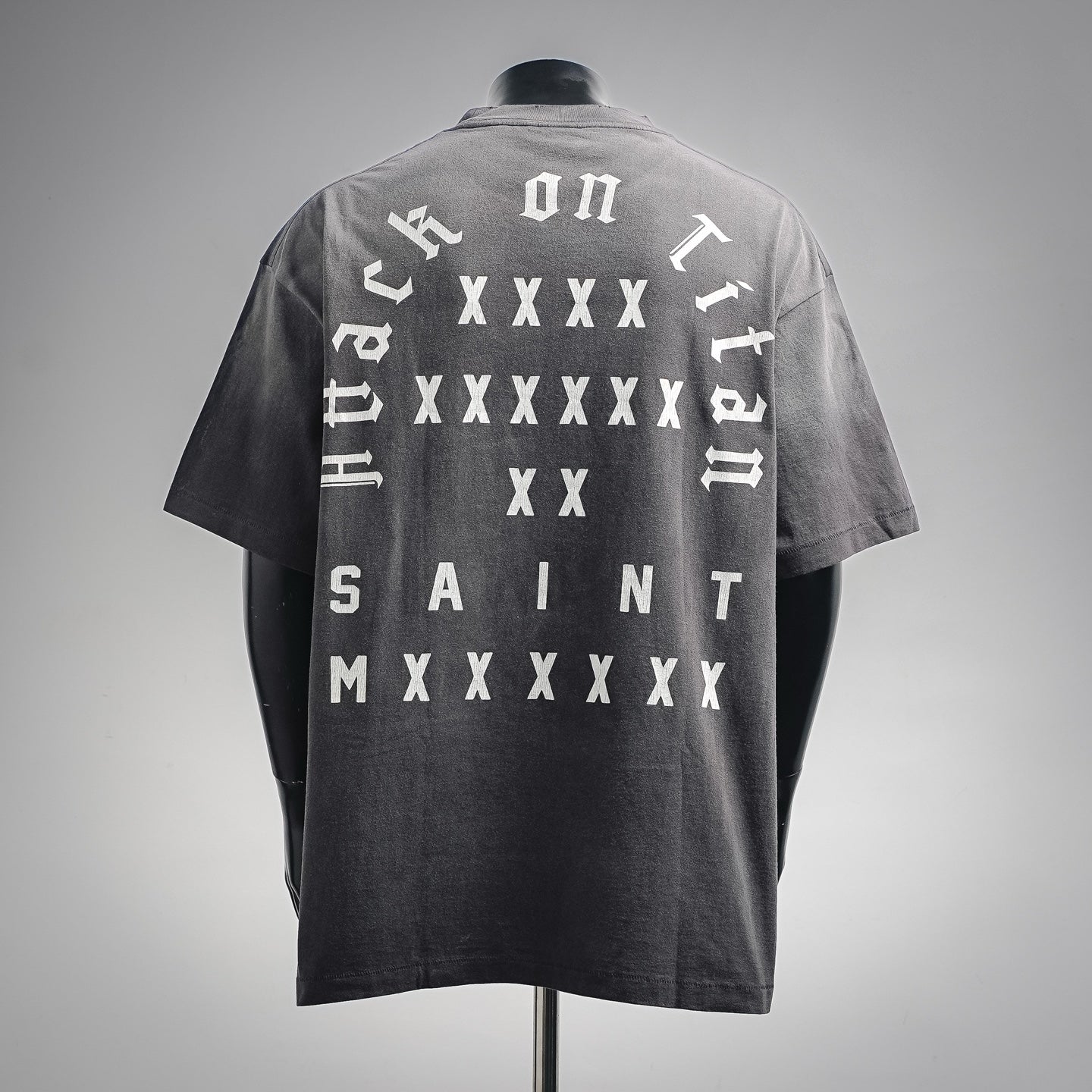 Saint Micheal Grey Washed T-shirt
