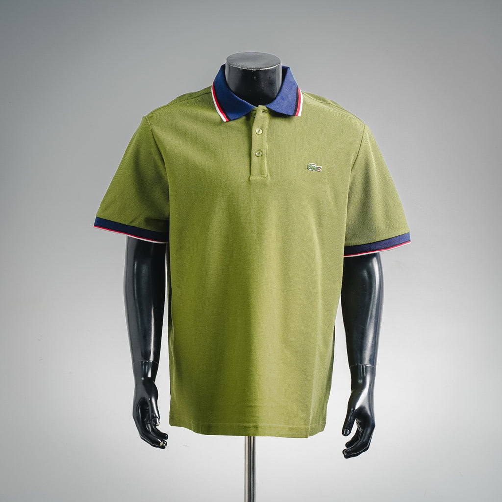 Lacoste Botton Up Shirt White/Black/Green