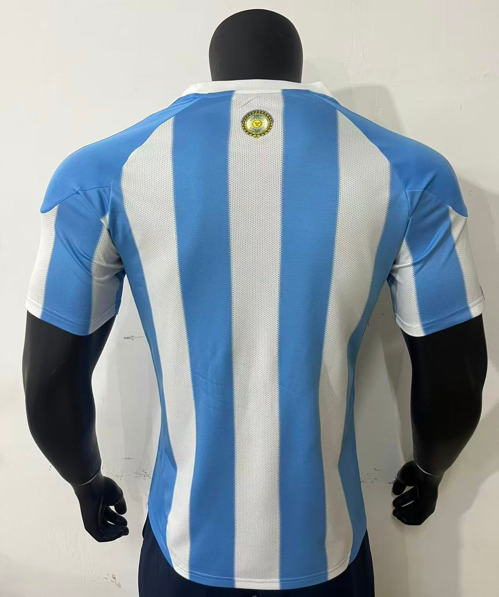 Argentina Stripped Adidas Player Retro Jersey
